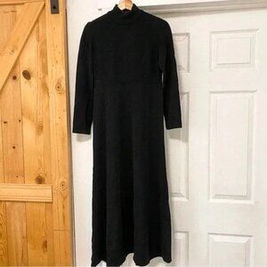 St. John Long Mock Neck Knit Dress